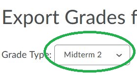 Midterm Grade 2 Drop Down