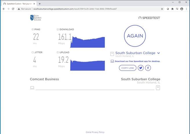 Screen Shot 5 of Speed Test Process