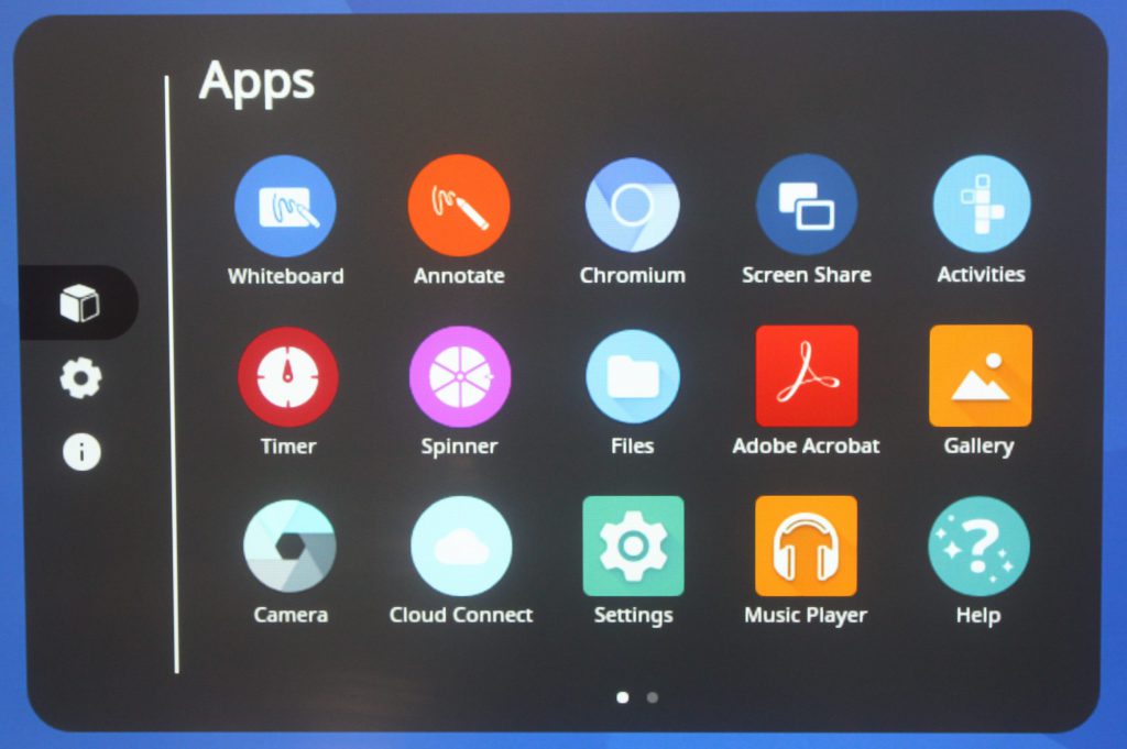 Apps screen