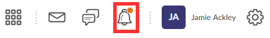 the Updates Alerts icon in D2L when the export is ready to download.