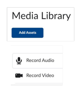 D2L Media Library - add assets.